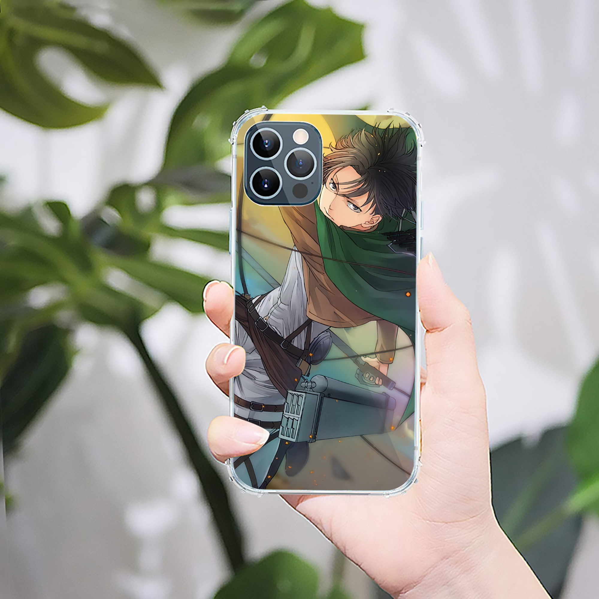 （画像用） 進撃の巨人 Attack on Titan 【iPhone 12シリーズ対応】透明スマホケース（クリアソフトケース）
